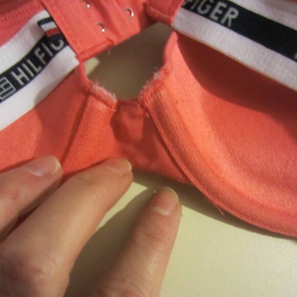 Tommy Hilfiger Pink Micro Push-Up Bra Racerback Logo Band 36B - Picture 6 of 7